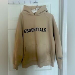 Small Tan Essentials Hoodie